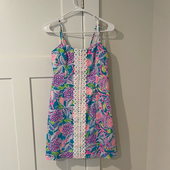 Lilly Pulitzer Shelli Floral Stretch Cotton Shift Dress NWT - Picture 3 of 7
